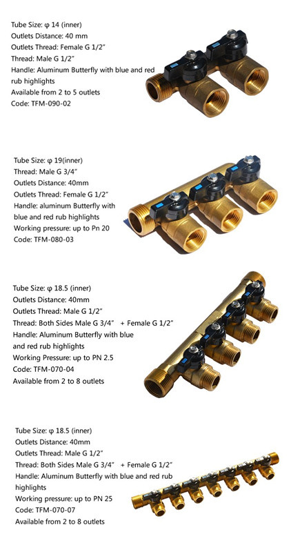 Underfloor Heating Systems 1 Brass Manifold/Water Manifold