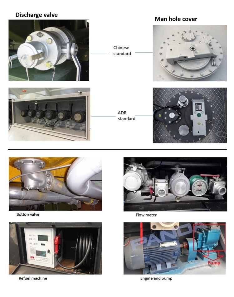 Hot Sell 4X2 8000 Liter Oil Tank Truck / Fuel Tanker Truck Capacity with Dispenser