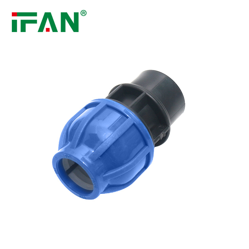 PP Compression Fittings Female Coupling for HDPE Irrigation Pipe