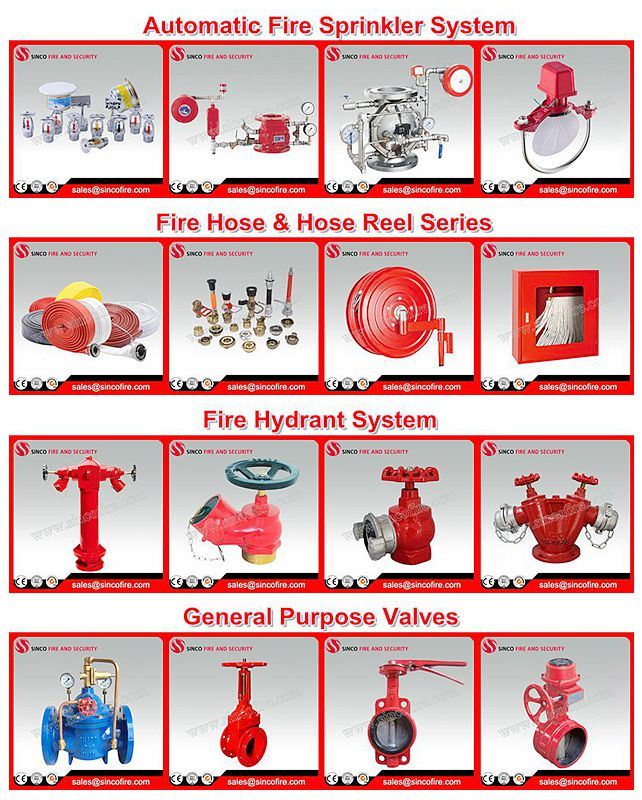 PVC Lined Fire Hose with Fire Hose Nozzle