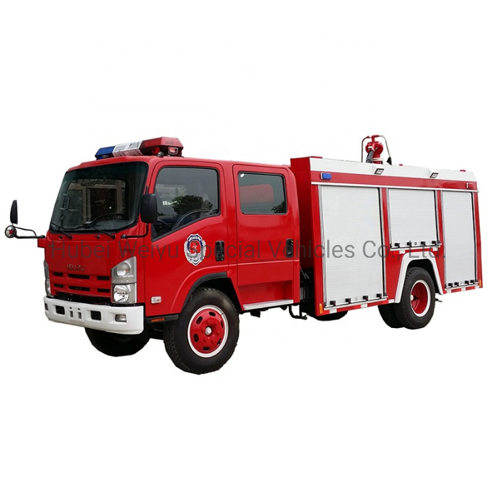 Isuzu 700p 5ton Water Fire Truck Engine 5000L Emergency Rescue Fire Fighting Truck