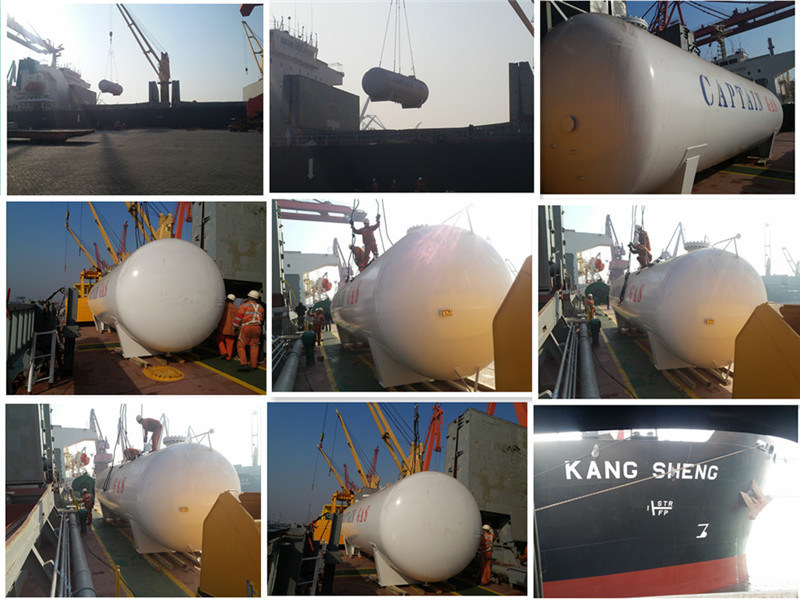 8000 Liters Propane Loading LPG Gas Storage Tank for Sale