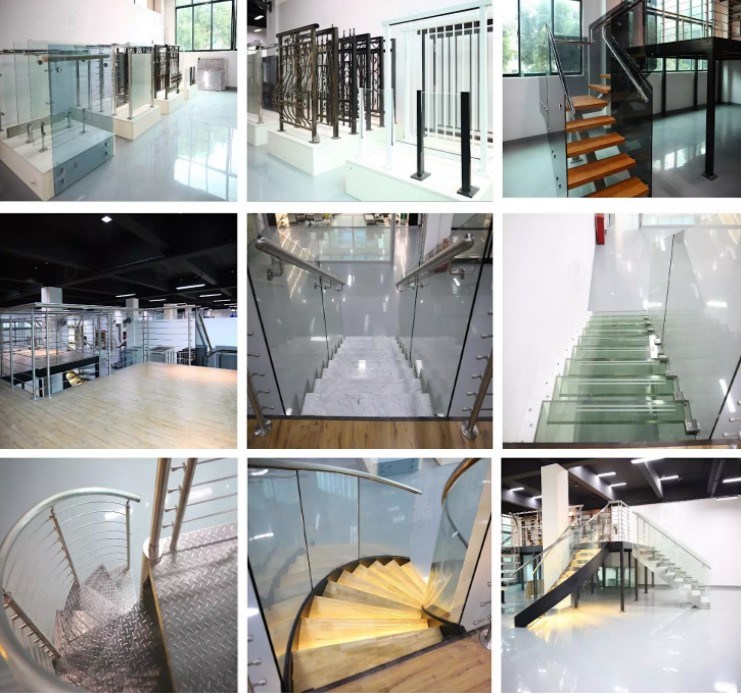 Modern Prefabricated Staircase Wood Floating Stair Steel Stringer Stair