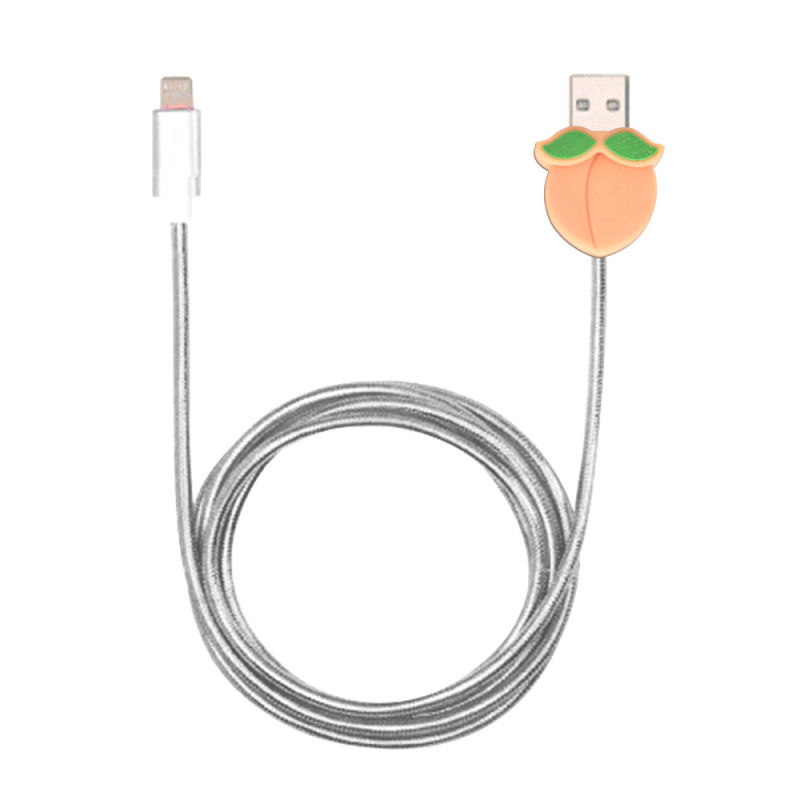 Cartoon Figures USB Charge Cable Cord Metal Charging Cord