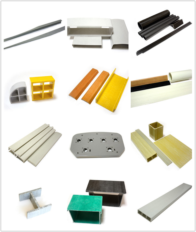 Customized Size Shape Fiberglass Reinforced Plastic Composite Material FRP Pultrusion