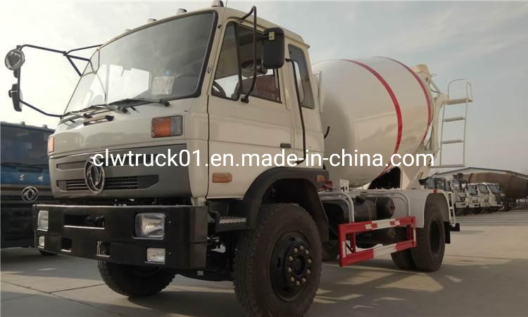 Dongfeng 4X2 3000 Liters 5000 Liters 7000 Liters Heavy Duty Concrete Mixer Truck with Pump