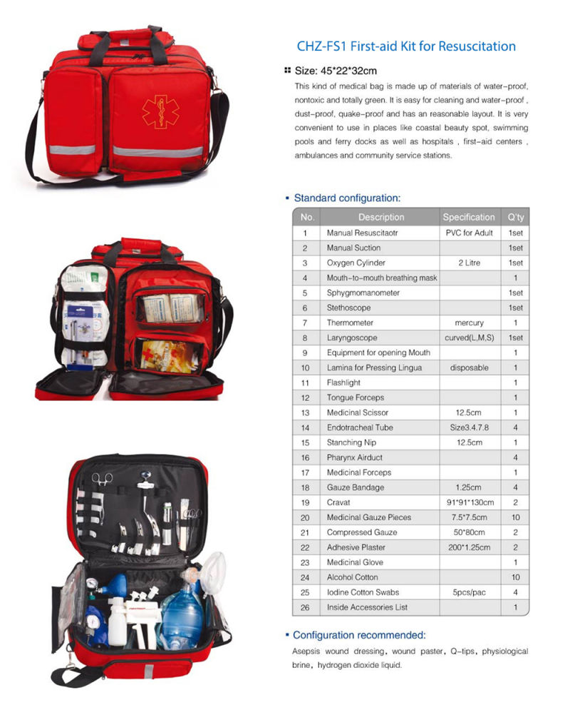 Rescue Trauma Medical Equipment Bag Medical First Aid Bag