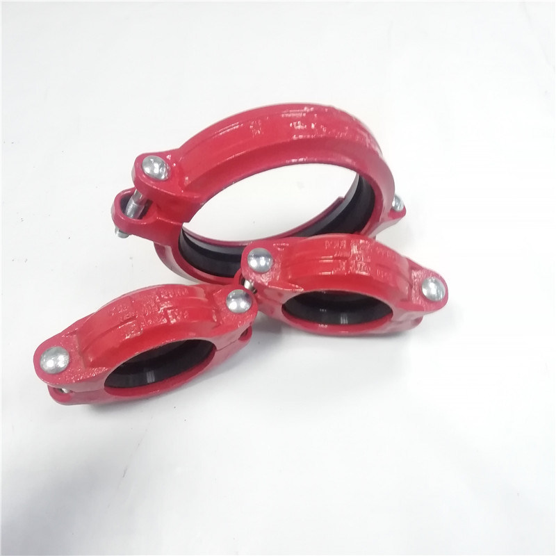 High Strength Grooved Pipe Fittings Rigid Coupling for Fire Fighting