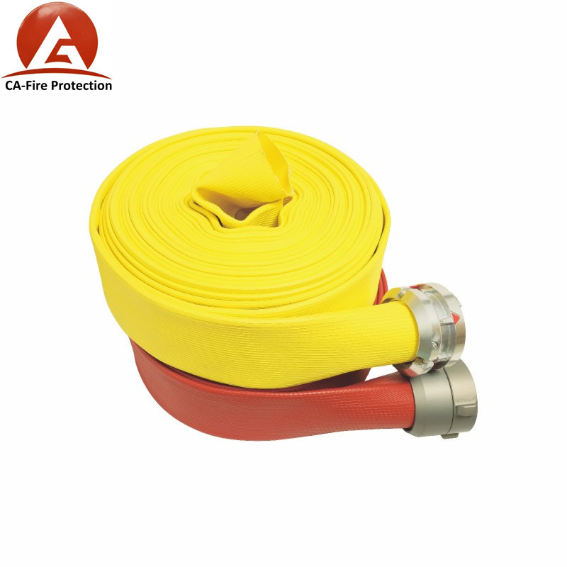 Polyester Fire Fighting Hydraulic Fire Hose with PVC Lining