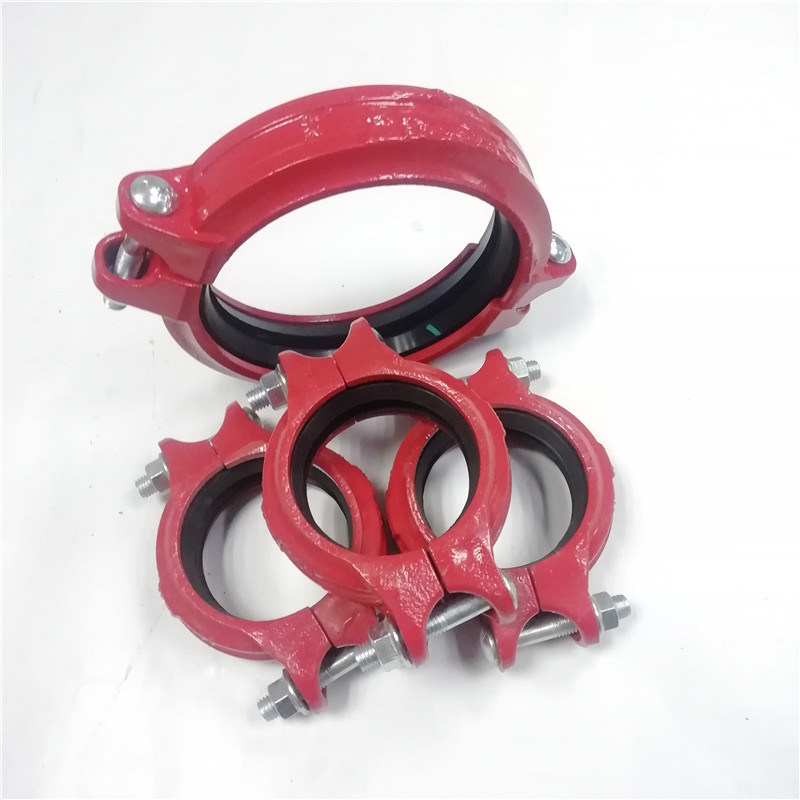 High Strength Grooved Pipe Fittings Rigid Coupling for Fire Fighting