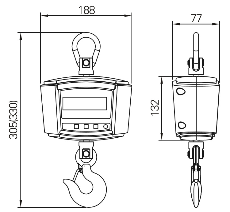 30/60/100/150/300/500kg Digital Luggage Scale