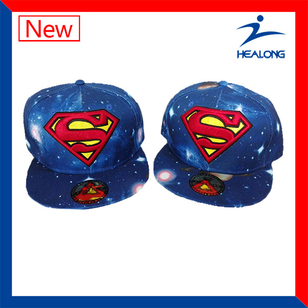 Healong Cool Design Sports Clothing Gear Embroidery Logo Sublimation Baseball Hats