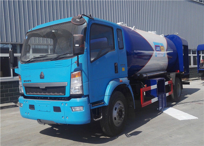 HOWO 4X2 12000 Liters LPG Gas Truck, 12cbm 6 Tons Bobtail Propane Truck