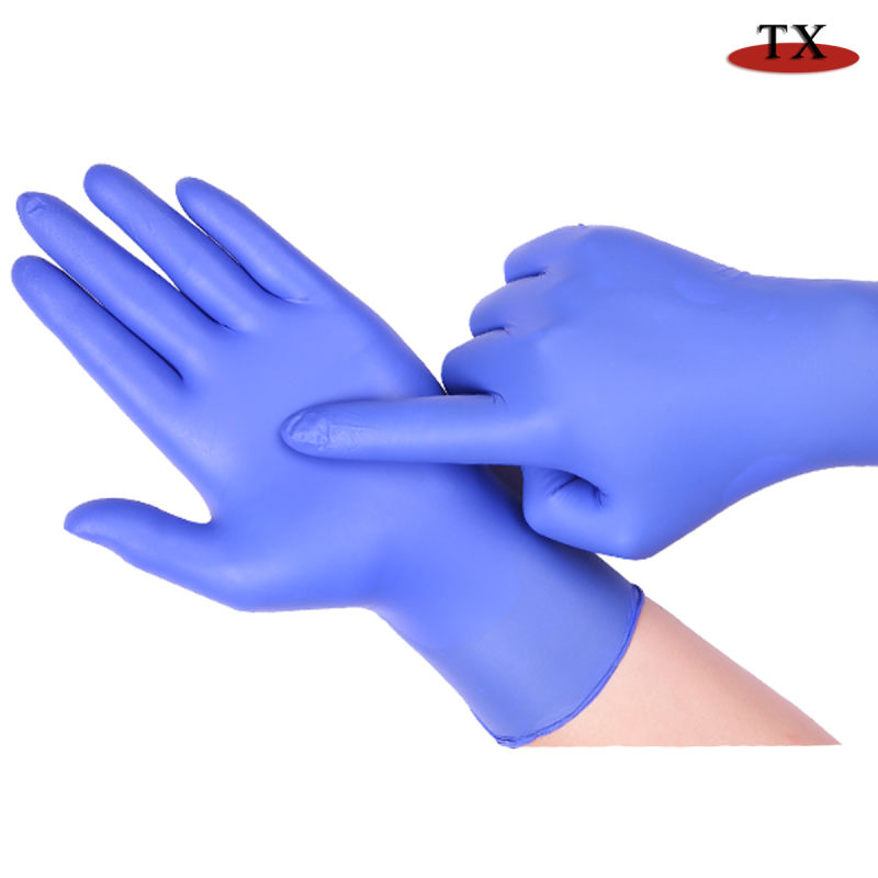 Anti-Epidemic Gloves Latex High Elastic Gloves Disposable Gloves Boxed Gloves Nitrile Powder-Free Examination Gloves