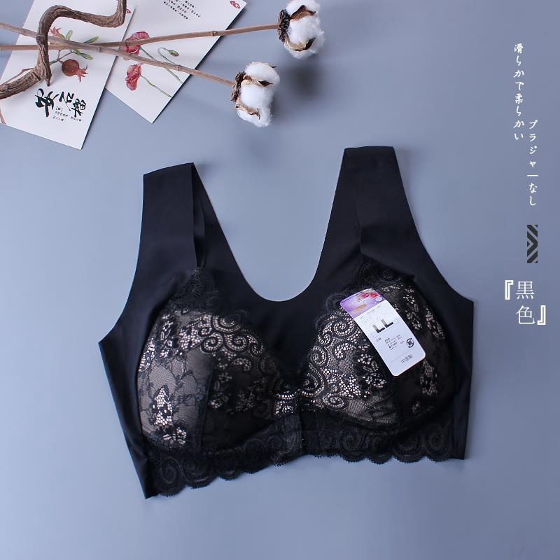 Summer Front Buckle Sexy Lace Vest-Style Gather-up Thin Comfortable Bcd Cup Bra