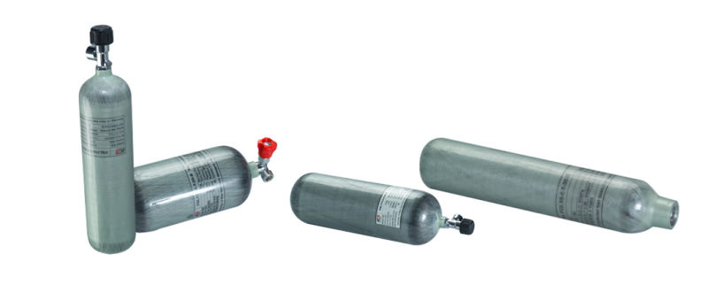 High Pressure 30MPa Compressed Air Carbon Composite Cylinders for Breathing Apparatus