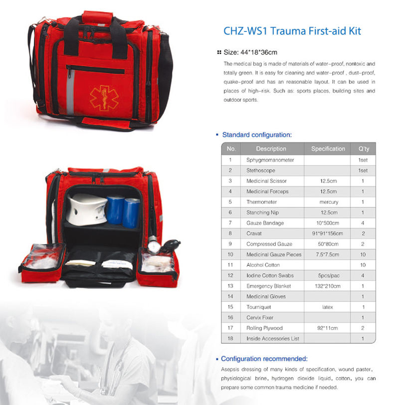 Rescue Trauma Medical Equipment Bag Medical First Aid Bag