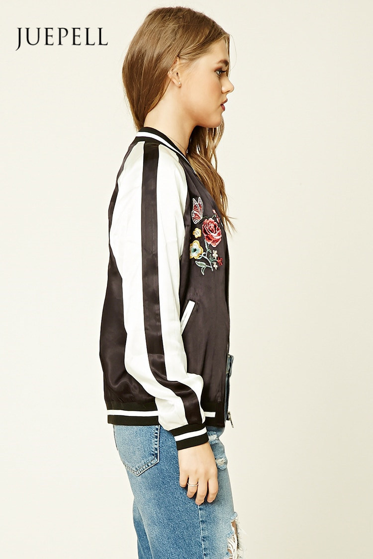 Fashion Embroidery Baseball Women Jacket