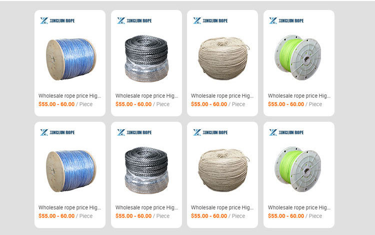 Low Creep and Easy to Splice UHMWPE Rope /Coating Rope / Floating Rope/Fishing Rope /Hmpe Rope