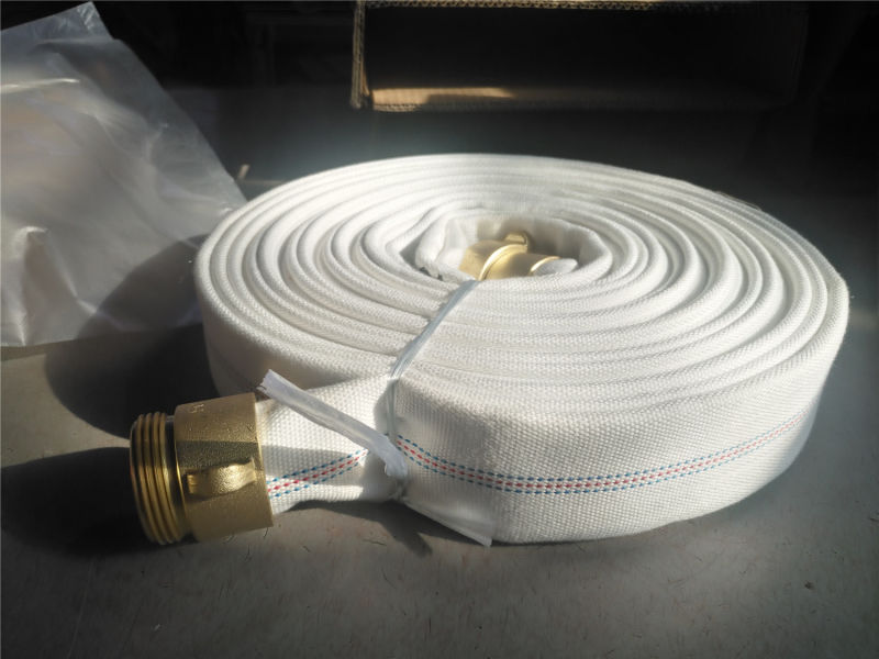 Single Jacket Fire Fighting Hose with Nst/NPT Coupling