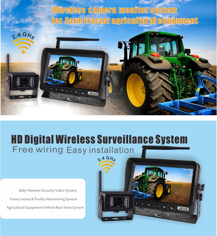 Farm Equipment Wireless Camera System Suitable for All Vehicles