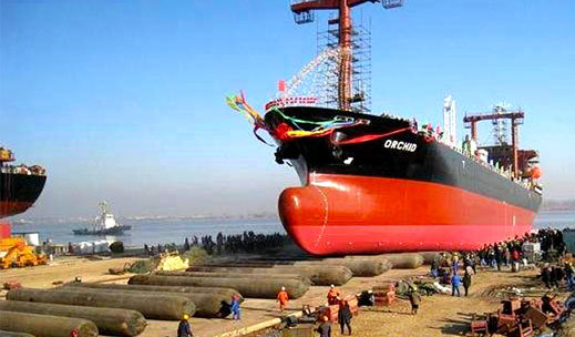 Marine Salvage Ship Launching Airbag for Salvage