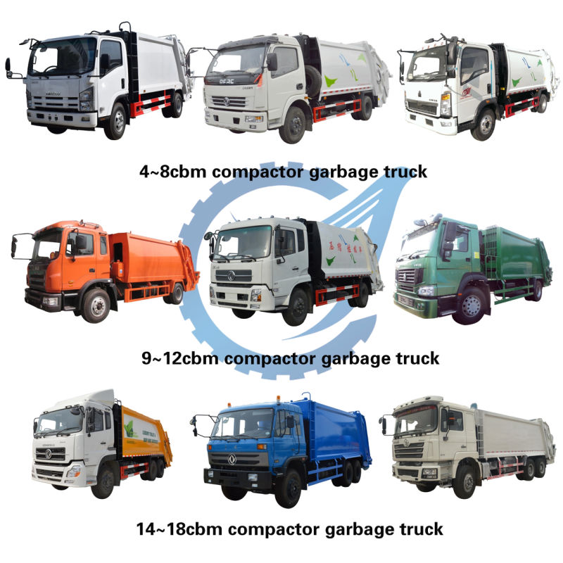 China Manufacturer Trash Compactor Garbage Collector Truck