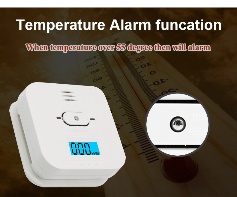 Household Standalone Carbon Monoxide Co Gas Leak Alarm