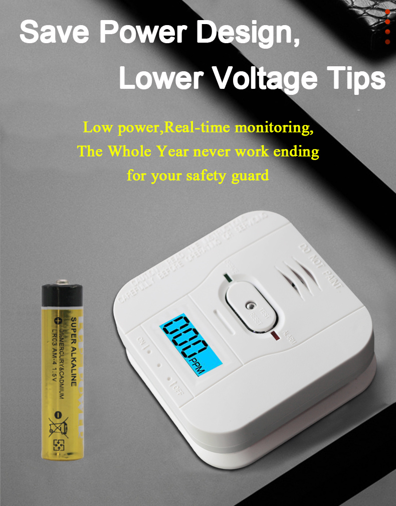 Household Standalone Carbon Monoxide Co Gas Leak Alarm