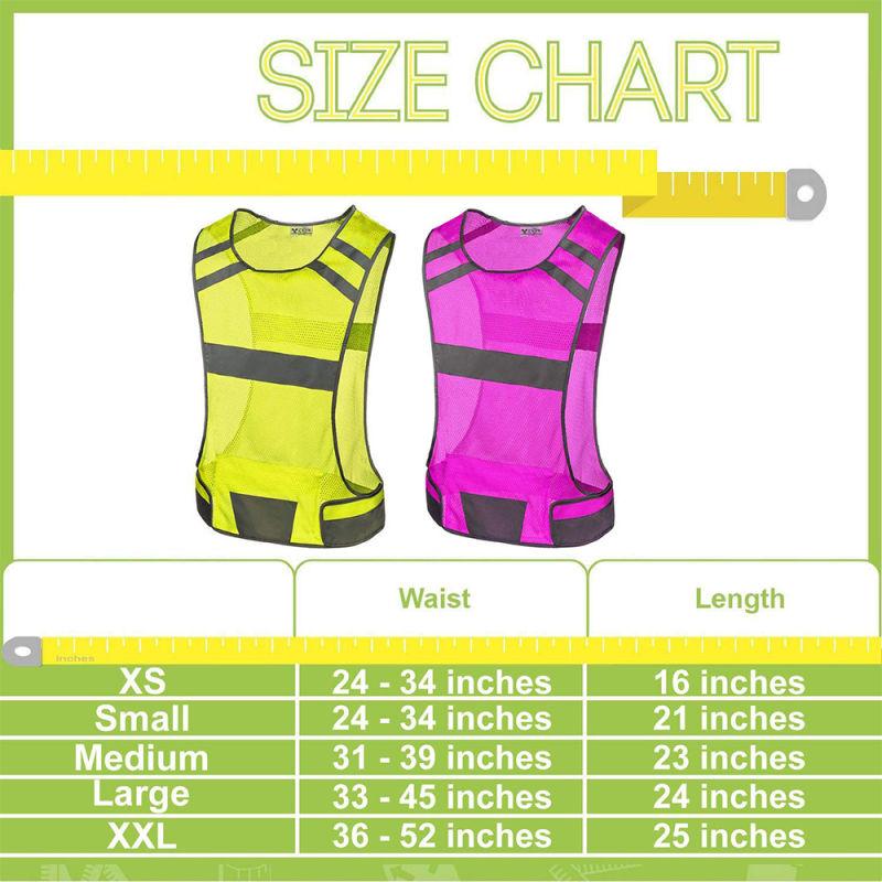 New Style Fluorescent Outdoor Night Riding Running Safety Reflective Sports Vest