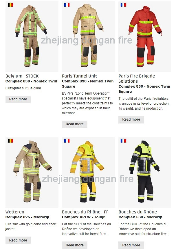 Nomex Fire Fighting Suit / Firefighter 's Suit / Fireman Suit Aramid Firefighter Protective Fire Safety Suit