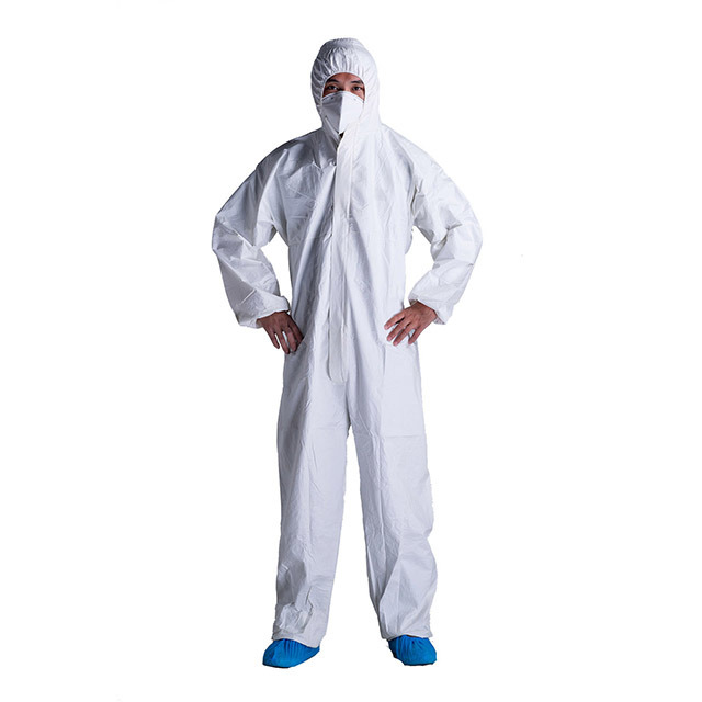 Safety Protective Fire Resistant Workwear Clothing Disposable SMS Coverall