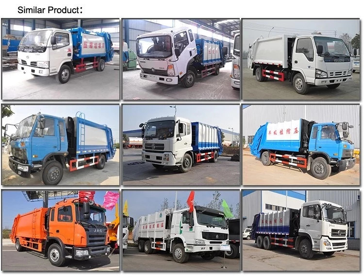 China Manufacturer Trash Compactor Garbage Collector Truck