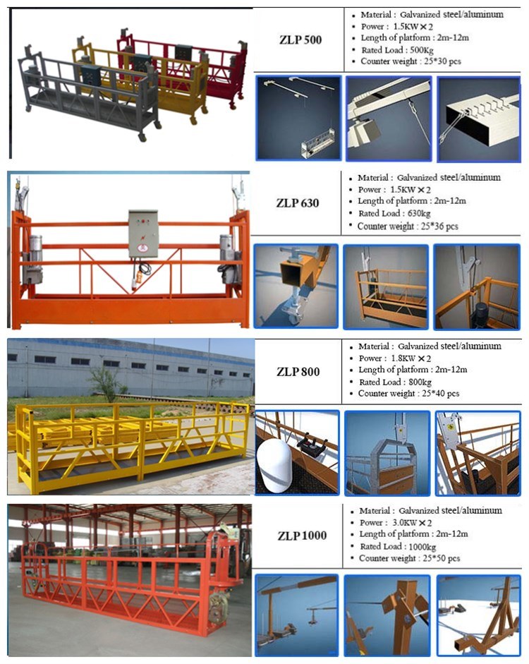 Aluminum Suspended Working Platform Scaffolding Good Quality Corner Suspended Platform