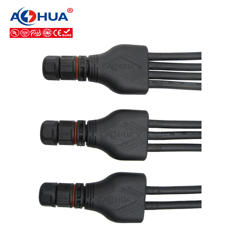 Cable Splitter Assembly Type Waterproof Y Type LED Connector