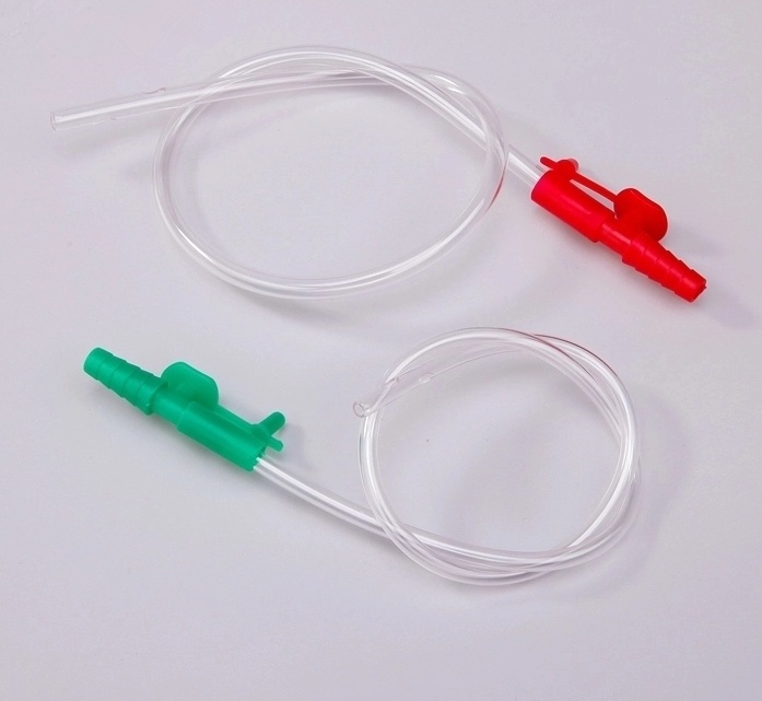 Sterile Suction Tube Suction Catheter with Cap Cone Connectors