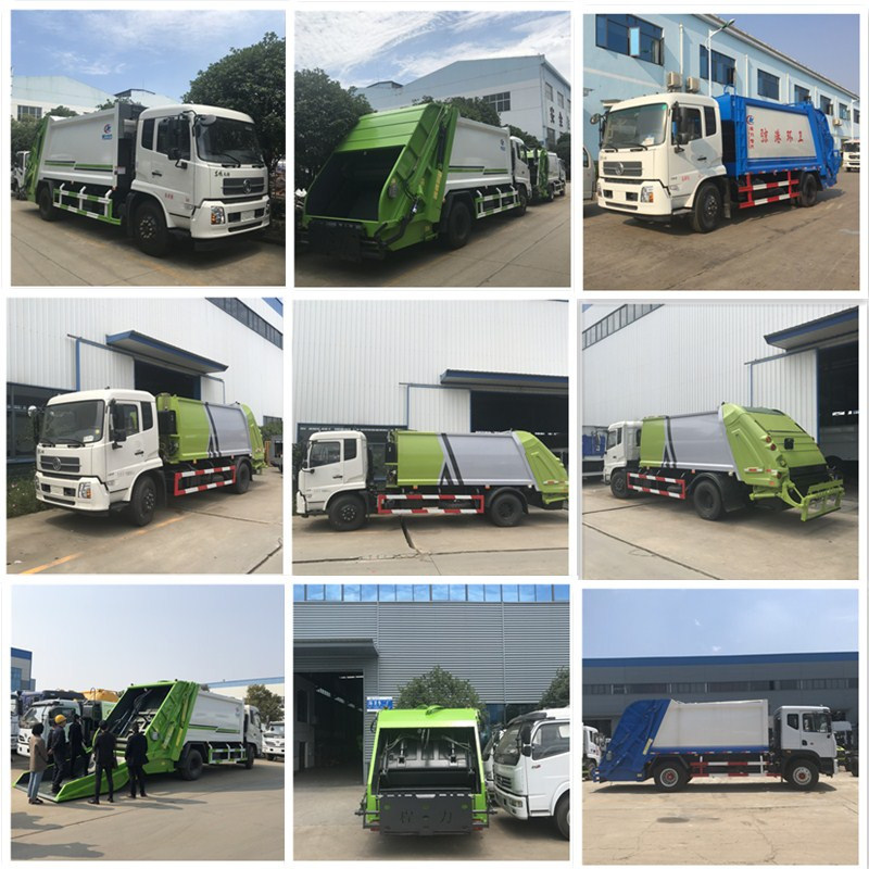 Manufacturer 12000 Liters Rubbish Compactor Garbage Truck