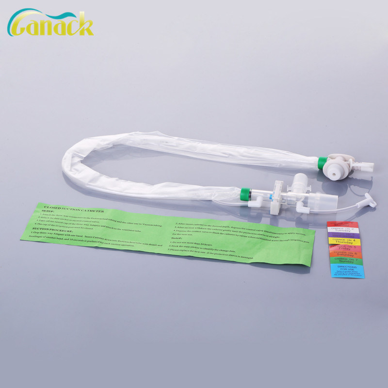 Medical Disposables Closed Suction Tube Medical Suction Catheter