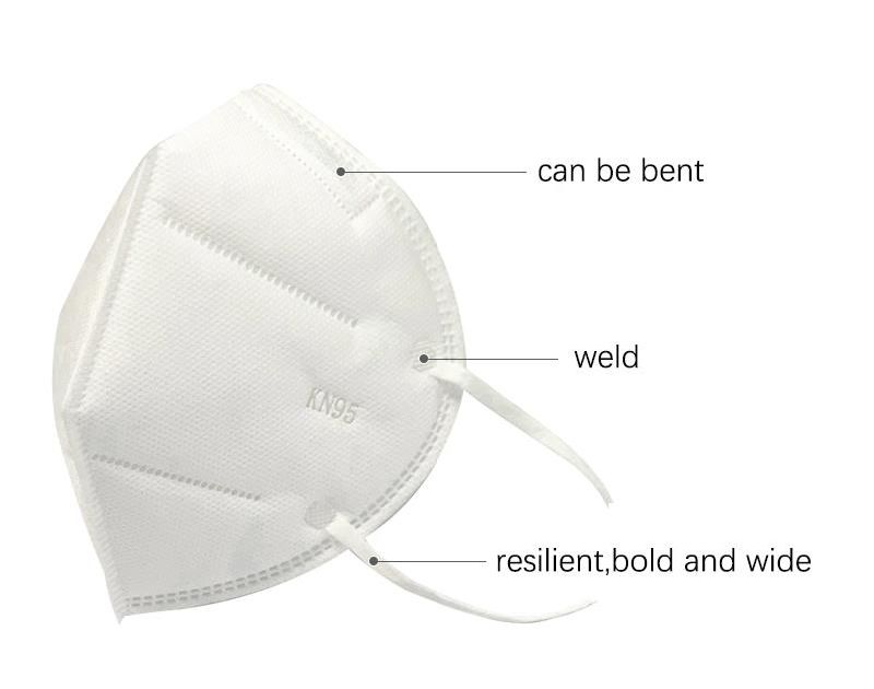 Kn95 Disposable Mouth Face Particulate Respirator 95% Filtration for Respirator, Self-Priming Filter Type Anti-Particulate Respirator