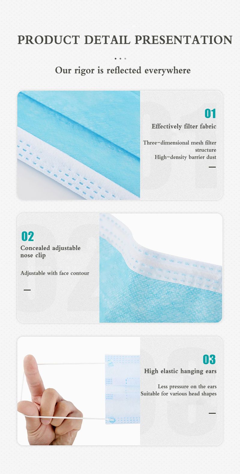 OEM Disposable Non-Woven Face Mask for Surgical Use