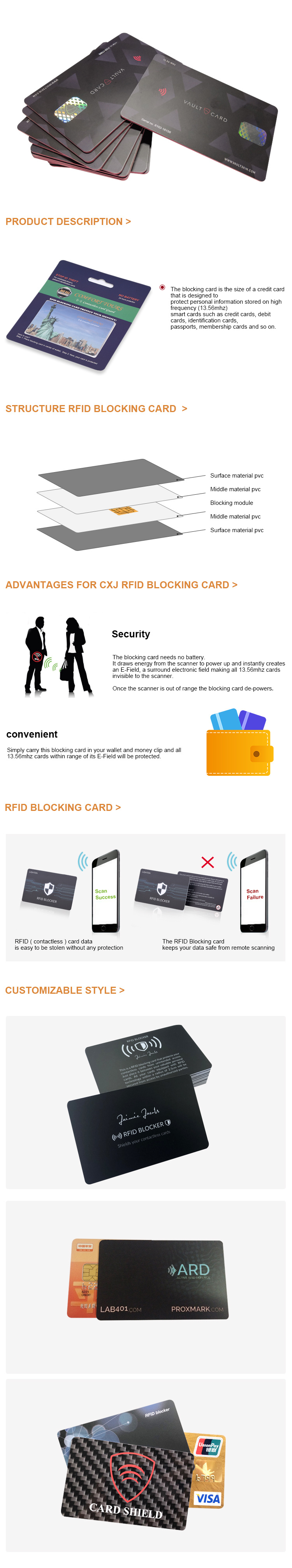 High Security Protectors Anti Skimming&#160; RFID&#160; Blockingcard