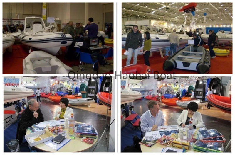 CE 5.5m Open Floor Fiberglass Hull Rescue Rib Boat