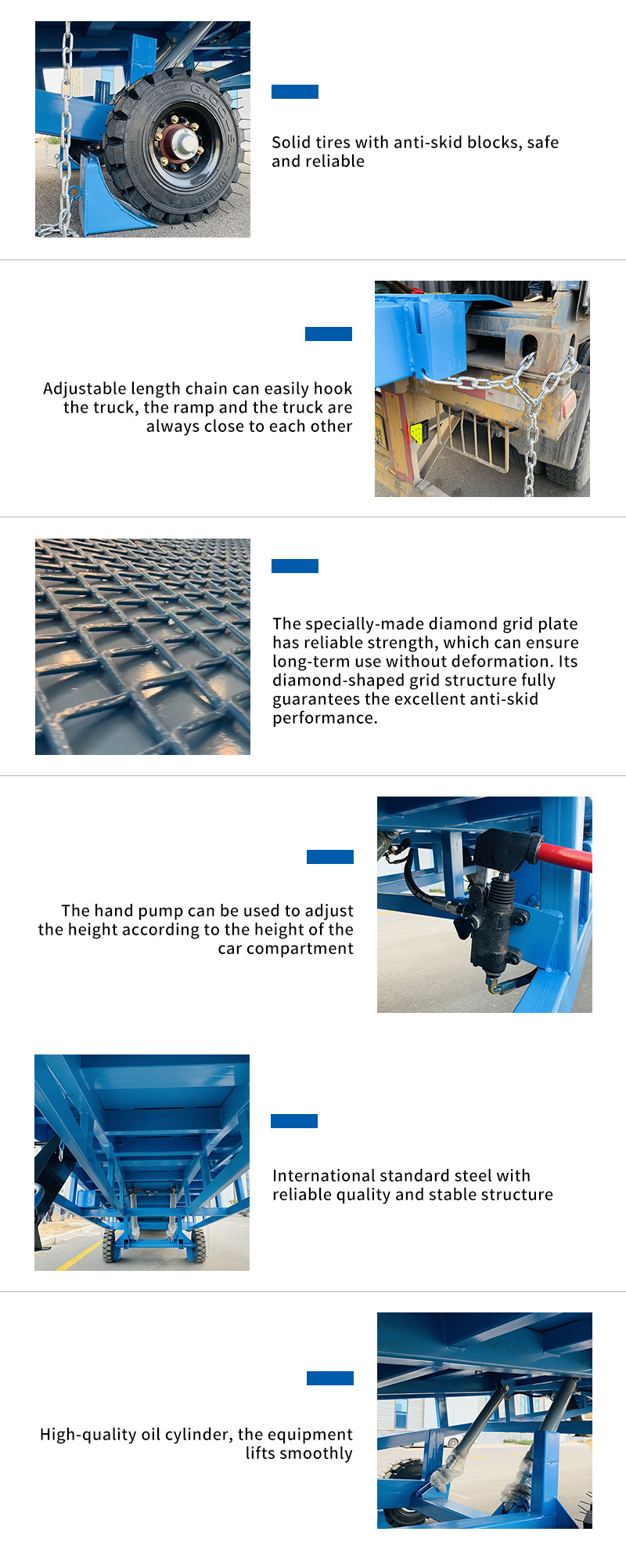 8 Tons 10 Tons 12 Tons Forklift Loading Dock Hydraulic Container Loading Ramp