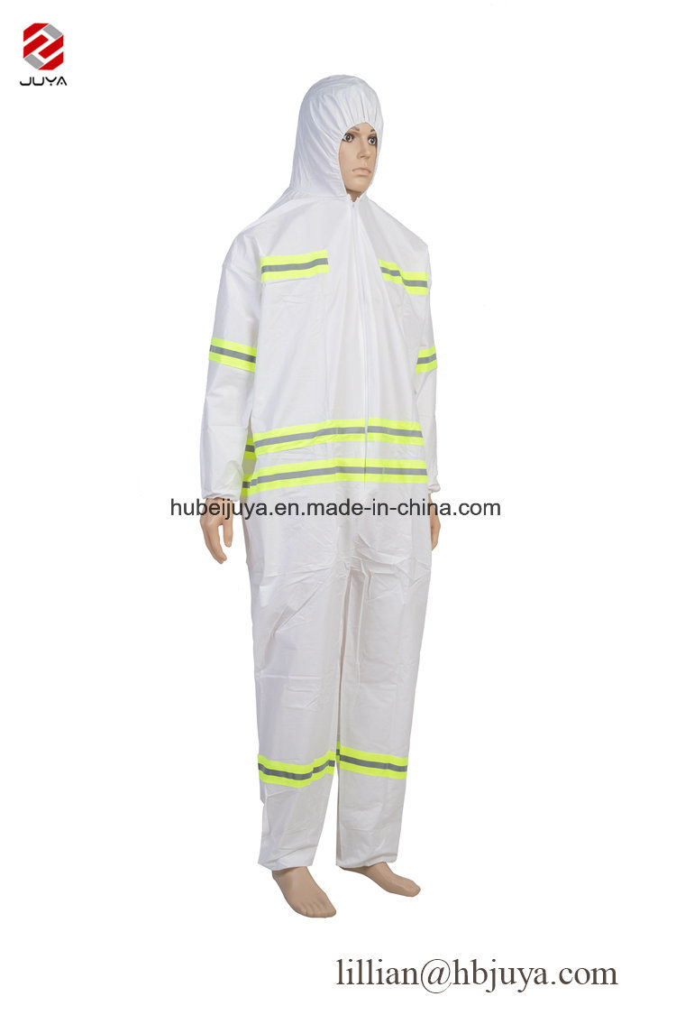 Disposable Sf Flame Retardant Protective Coverall/Fire Resistance Safety Coverall