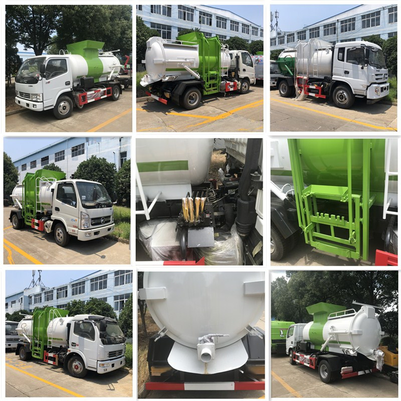 4X2 170HP Dongfeng 10000 Liters Hotel Waste Garbage Truck