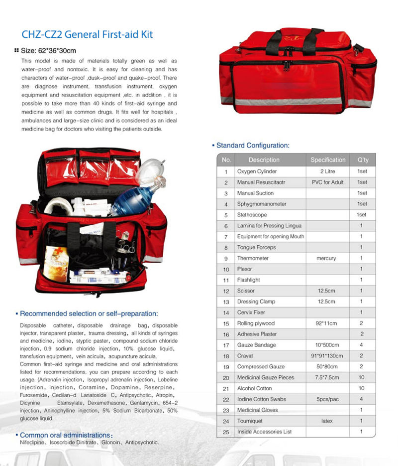 Rescue Trauma Medical Equipment Bag Medical First Aid Bag