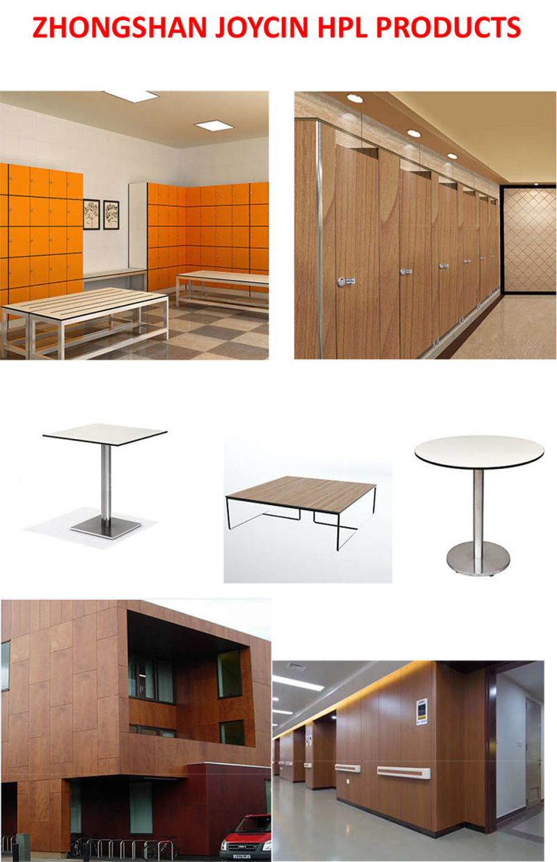 Wc Division HPL Toilet Cubicle Division Panel with Fittings