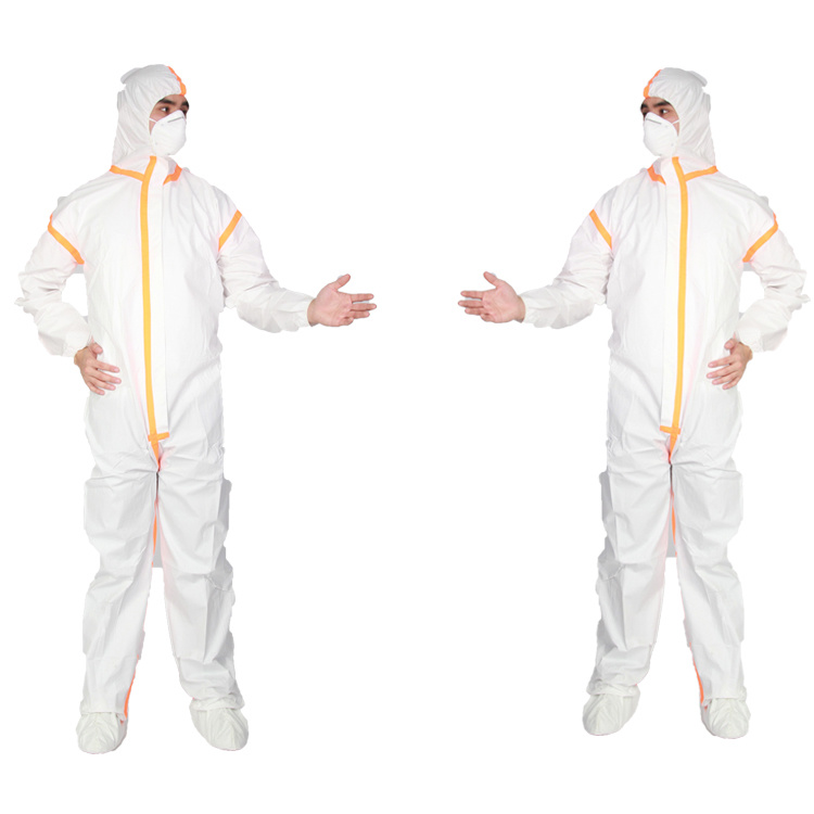 Disposable Safety Suit Safety Wear PP+PE Coveralls