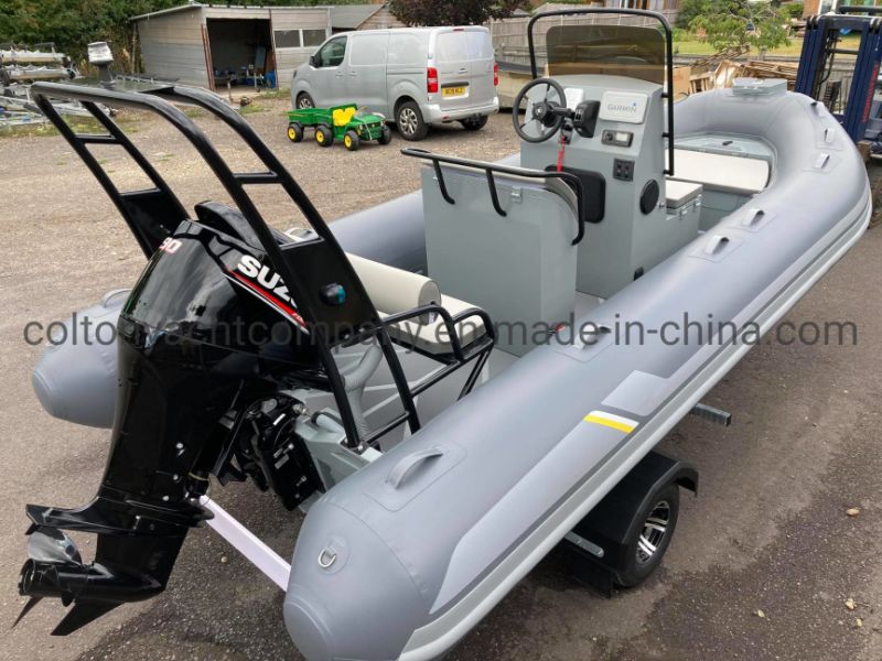 Colton Military Rigid Inflatalbe Aluminum Hull Rib Fishing Rescue Boat