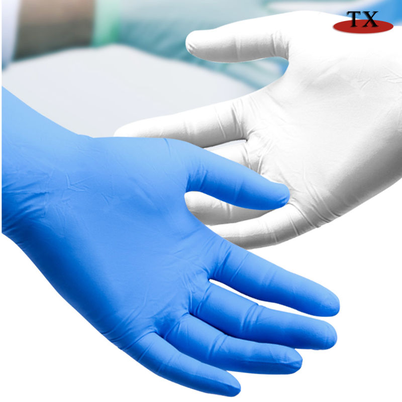 Anti-Epidemic Gloves Latex High Elastic Gloves Disposable Gloves Boxed Gloves Nitrile Powder-Free Examination Gloves